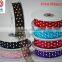 Wholesale high quality polka dot print sheer organza ribbon