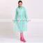 Green Promotional Wholesale Adult Practical 100% PVC Raincoat Fabric