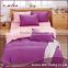 New design pretty oem beautiful pure color and pure cotton bedclothes 4pcs bed linen EML-12-W10013