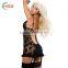 HSZ-7007 Transparent night dress backless lingerie sexy with Lace garter nighty erotic for girls honeymoon images