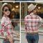 High quality fancy check slim fit shirts for beautiful ladies