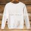 Wholesale blank long sleeve pullover round neck pure color sweatshirt without hood