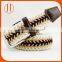 Custom woman cheap alloy pin buckles braided fashion cotton belts