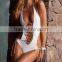 M889 Runwaylover 2016 Ladies Sexy White One Piece Bikini Swimwear