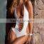 M889 Runwaylover 2016 ladies sexy white one piece bikini swimwear