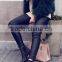 EY0206P Europea Lady High Waist pu Leather Feets Pants Women Pants pu Pants