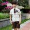 Juqian OEM LOGO school Wearing Shirts and Shorts Boys Primary School Uniform