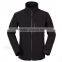 black windproof and waterproof softshell jacket without hood jacket
