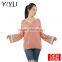 Fashion school uniform pullover color block pagoda sleeve knit sweater