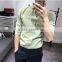 Cultivate one's morality sleeve shirt in cotton and linen washing male in summer