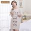 Prompt delivery Qianxiu sweat style vintage prints ladies sleepwear pajamas