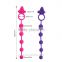 Vibration Silicone Anal Beads Plugs / Penis Ring Waterproof Anal Toys Vibrating Butt Plug Adult Sex Toys