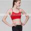 Wholesale Red Crop Top Strappy Back Athletic Fitness Sports Yoga Bras