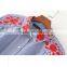 High quality Womens 100% Cotton Long sleeve Embroidery Strip Shirt