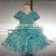 Real Sample Short Lovely Flower Girl Dress With Beads On