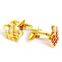High Quality Gold Crown Cufflinks for Mens
