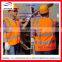 Hi-vis reflective tape traffic warning vest for adult/reflective safety vest