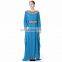 New Design Muslim Dress for Women Islamic Abaya Clothing Embroidery Long Sleeve Dress Dubai Moroccan Kaftan Caftan Dress