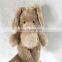 Wholesale Custom Cute Kids Brown Soft Stuffed Animal Long Ears Rabbit Plush Toy