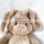 Wholesale Custom Cute Kids Brown Soft Stuffed Animal Long Ears Rabbit Plush Toy