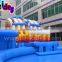 Funny Rainbow Giant Inflatable Water Parks Amusement Park Inflatable Water Slide For Sale