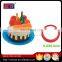 Colorful dough Eco-frindly material handmade cute mould birthday cake mini food toy for kids