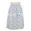 Floral Print Cotton Embroidery Pleated Skirt Old Women Skirt Guangzhou Clothing