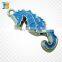 dinosaur shape custom metal charm print with epoxy