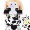 pet dog fleece winter warm coat Clothes cow cartoon Medium-sized dogs clothes