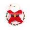 Amazon hot selling cute christmas pet rope plush squeaky toy small snowman penguin for dogs