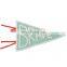 cusotomize size and color promotional felt pennants as gift with customized