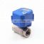 CWX-25S 2 way 1/4",1/2",3/4",1"motorized valve   ss304 mini electric actuator water control valve  12v 24v 110v 220v