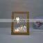 Led Photo Frame Light Christmas 3D Illusion Acrylic Led Light Single Color Wooden Night Lamp
