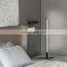 Modern creative design decoration aluminum tube linear LED table lamp colorful bedside night light with remote control