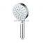 Manufacture ABS plastic chromed & white bathroom handheld shower head set