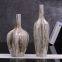 Classical Gold Marble Hexagonal Diamond Bottle Ceramic Flower Vase, Home Office Decoration