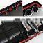 Abs Gloss Black carbon Fiber rear Bumper Spoiler  front lip bumper lip for civic