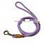 Hot selling fashion durable multi color soft and comfortable lead for dog walking with safe hook pet leash