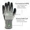 HY Hand Job Gloves with rough surface Latex guantes de ANSI A4 Anti Cut Latex Finished Fishing Glove