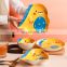 Japanese cute children's tableware set creative dinosaur baby ceramic plate