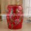 Antique Chinese Hand Painted Garden Drum Ceramic Seat Stool
