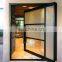 manufacturer price modern metal simple grill horizontal swing design double glazed glass security wrought iron pivot patio doors