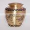 gold plated designing brass urns