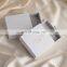 PandaSew Custom Logo Luxury Paperboard with Gray Microfiber Inside Bracelet Pendant Necklace Packaging Jewelry Box