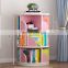 New design modern room simple household space-saving creative rotatable bamboo wooden kids 360 degree rotating bookshelf