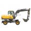 8ton Mini Digger Wheeled Excavators Hydraulic Wheel Excavator