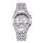 2020 Mens Wholesale Fashion Trendy Luxury Stainless Steel Bling Wrist Watch For Women