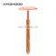 Manual Metal Head Men's Safety Shaving Razor In Wooden Handle