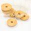Promotional Wholesale Custom 62mm Bamboo Lids with Straw Hole for Beer Can Glass Bamboo Jar Lid