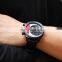 SINOBI Chronograph Men's Watch Stop Watch Silicone Band Sub-dial Multifunctional Chronograph Sport Watch Quartz Movement S9690G